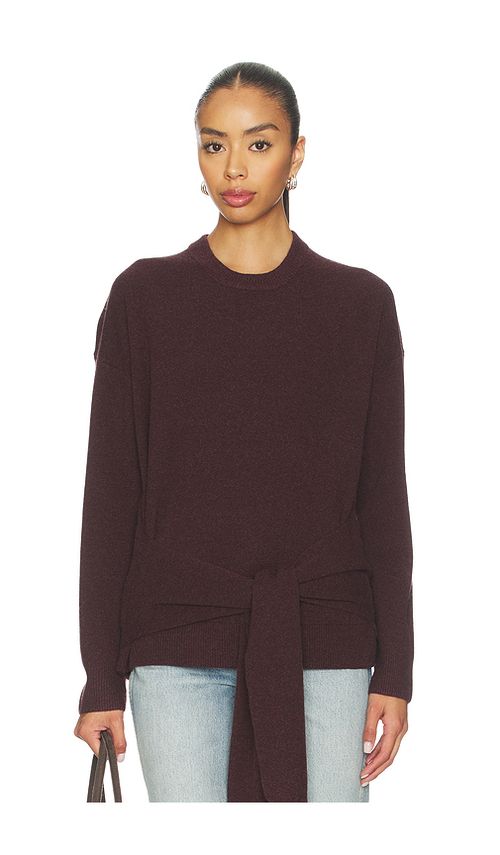 NAADAM Premium Cashmino Crewneck Sweater in Brown. L. Also in XS