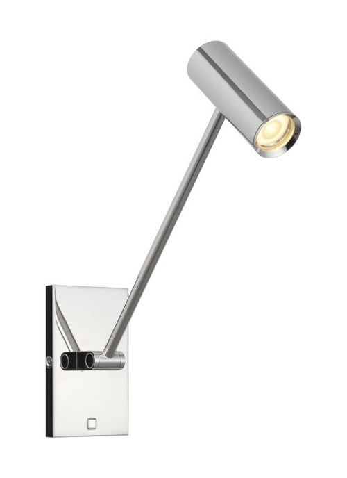 Polished Nickel LED Wall Sconce from the Ponte Collection
