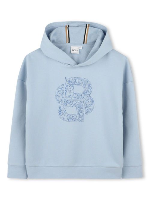 Double B-print hoodie - Blue