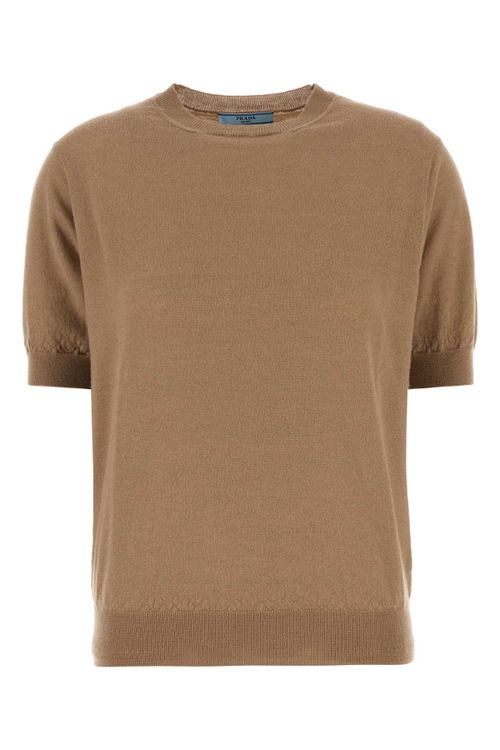 Cashmere Crewneck Sweater — Beige