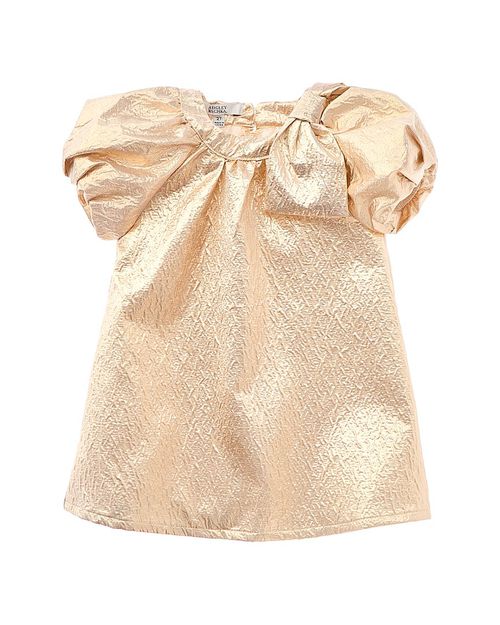 Bonded Metallic Texture Trapeze Dress