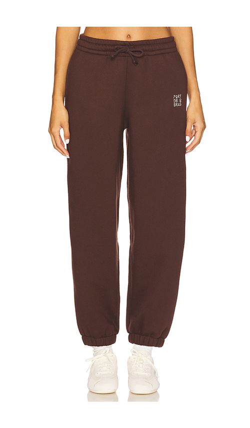 Port de Bras Aya Jogger in Chocolate. XL. Also in L, M