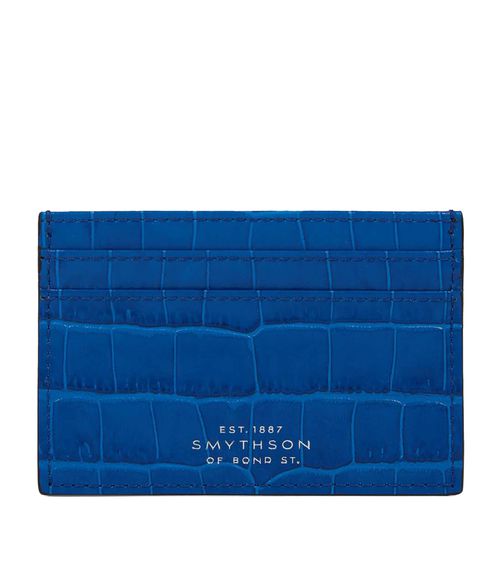 Smythson Leather Mara Flat Card Holder