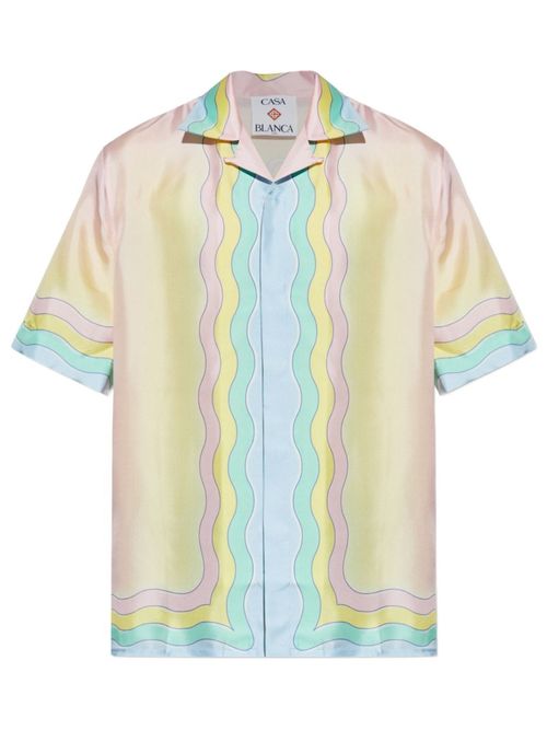 Multicolor Silk Mini Shirt for Him