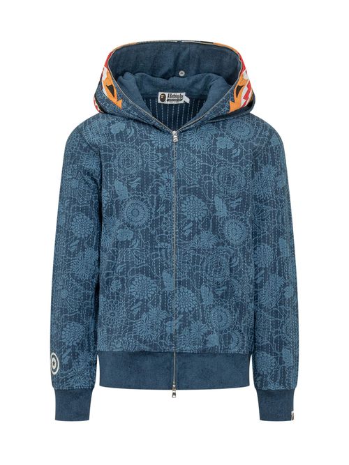 Zip Front Japanese-Inspired Pullover Sweatshirt