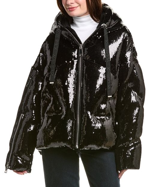 Khris Scale Sequin Puffer Jacket