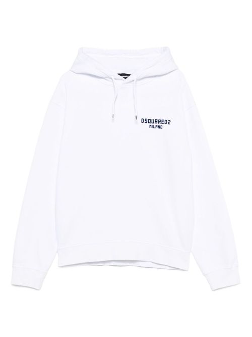 White Logo Hoodie