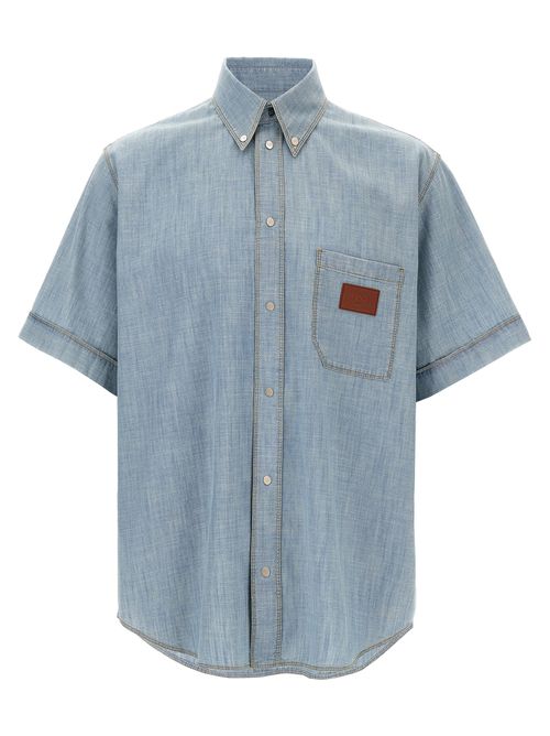 Chambray Shirt Shirt And Blouse Blue