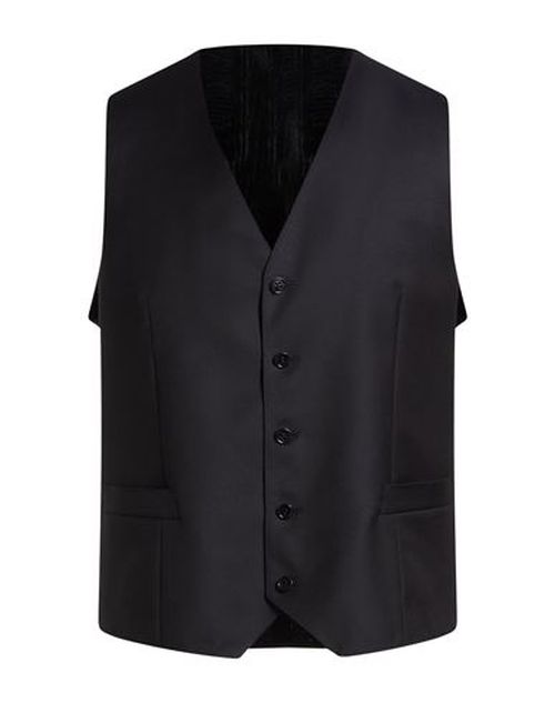 Man Tailored Vest Midnight blue Size 40 Wool