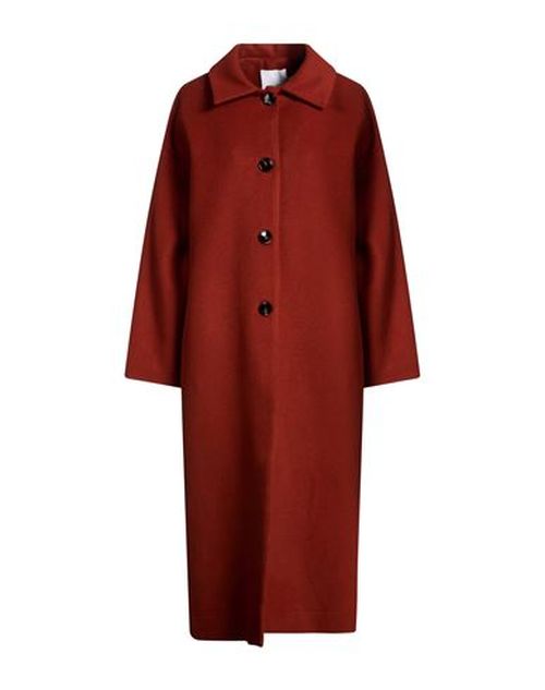 Woman Coat Rust Size S Wool