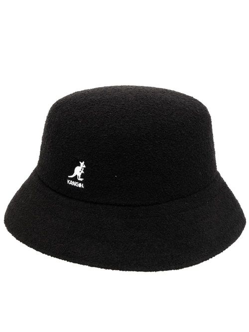 Embroidered-logo bucket hat