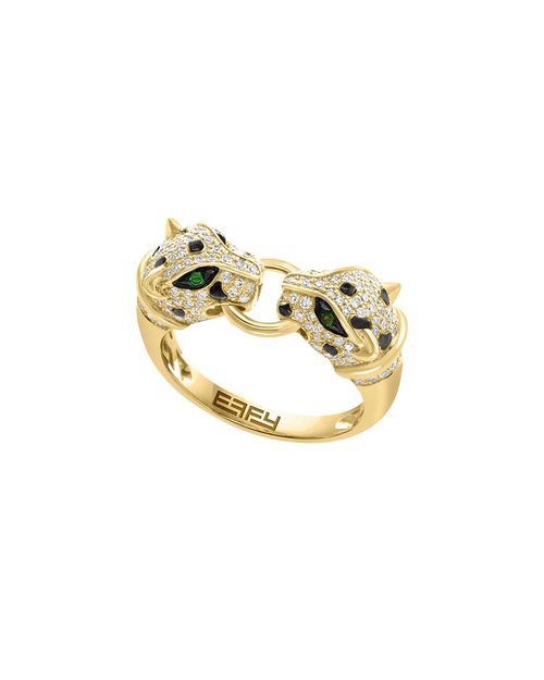 14K 0.57 ct. tw. Diamond & Tsavorite Ring