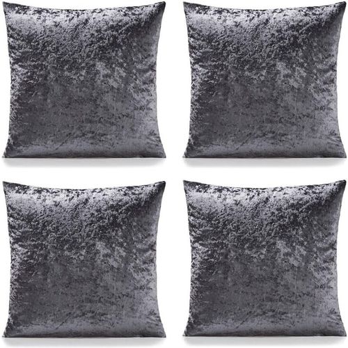 Luxurious Crushed Velvet Cushions Set of 4