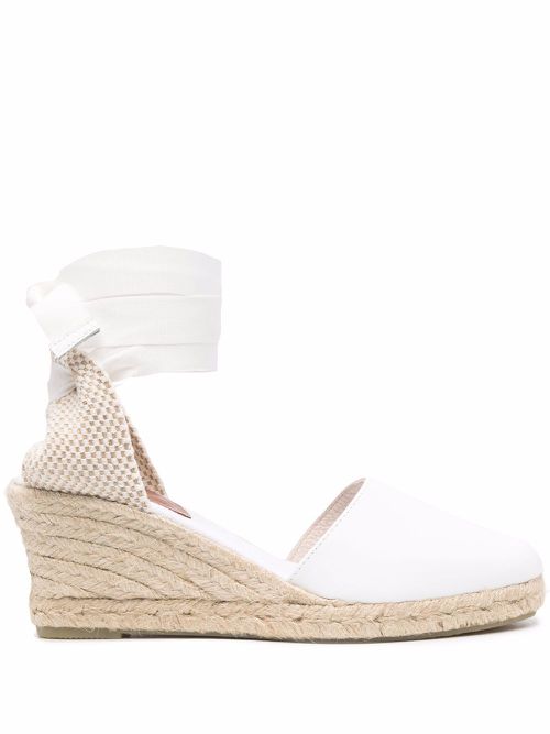 Paloma wedge espadrilles - White