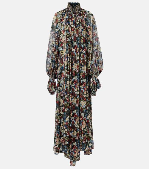 Edgar floral silk tulle maxi dress