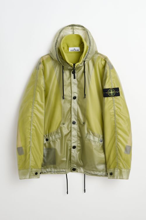 Stone Island Translucent Cover + Cotton Moleskin Parka Fern