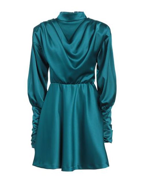 Woman Mini dress Deep teal Size L PES