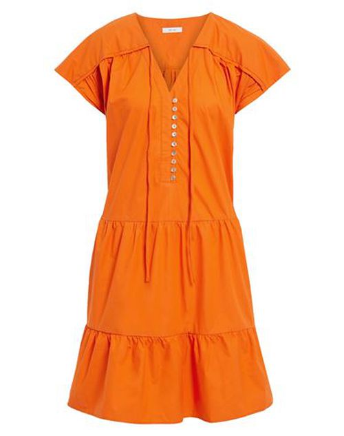 Iris & Ink Woman Mini dress Orange Size 2 Organic cotton