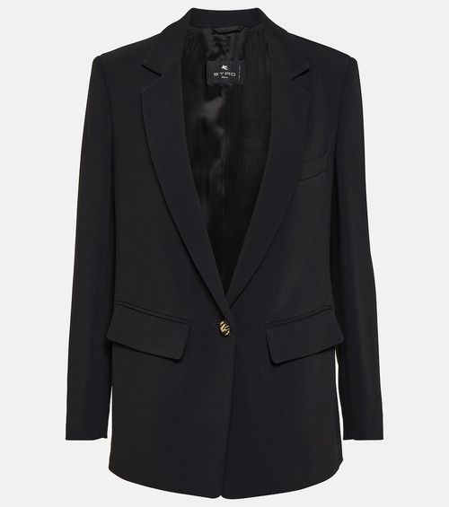 Single-breasted cady blazer