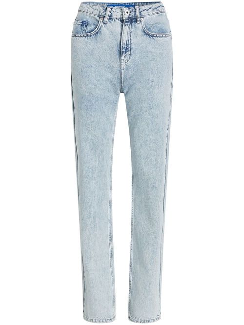 High-rise straight jeans - Blue