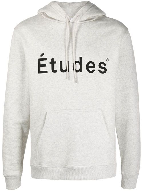 Logo-print hoodie - Grey