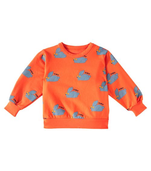 Tinycottons Rabbits printed cotton-blend sweatshirt