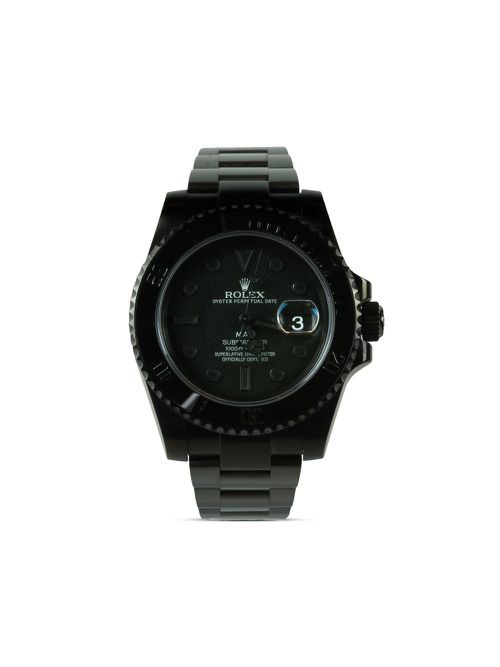 Customised pre-owned Rolex Submariner Date 40mm - Black