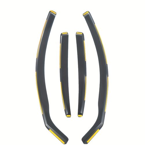 TEMU Suitable For E90/m3 2004-2011 Sedan Wind Deflector 4pcs Set, Black With Card , 1. Thickne