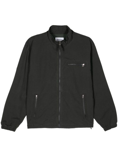 Zipped track jacket - BLACK