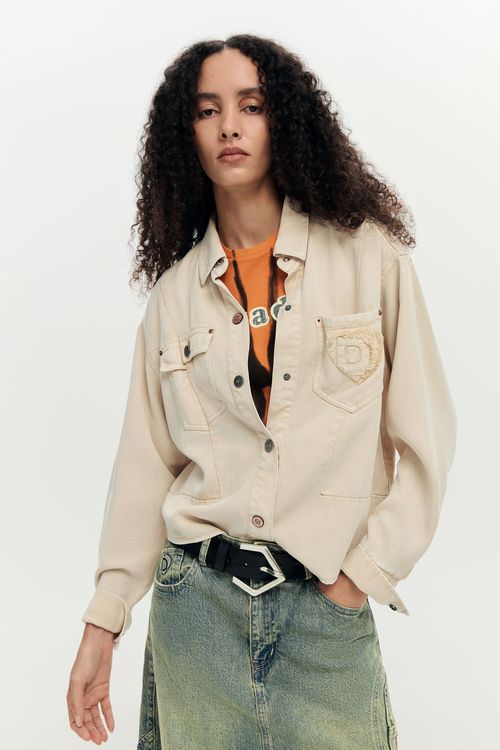 Denim trucker jacket