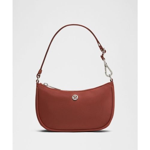 Lululemon – City Essentials Mini Shoulder Bag 1L – Color Silver/Red