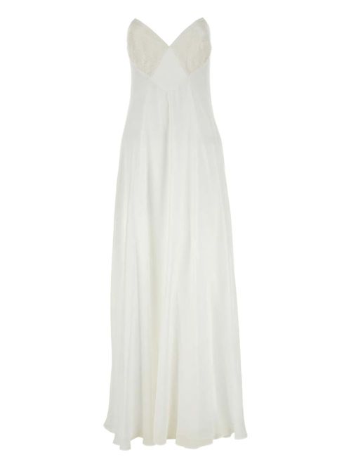 Calmi georgette maxi dress - Neutrals