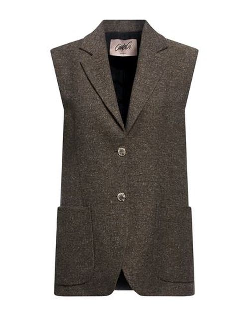 Woman Blazer Dark brown Size 10 Polyester, Wool, Acrylic, Viscose, Silk