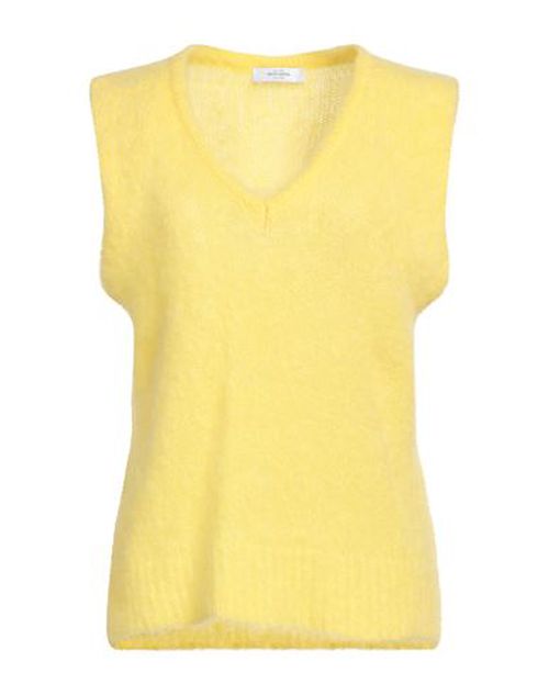 Woman Sweater Yellow Size 4 Mohair wool, Polyamide, Elastane