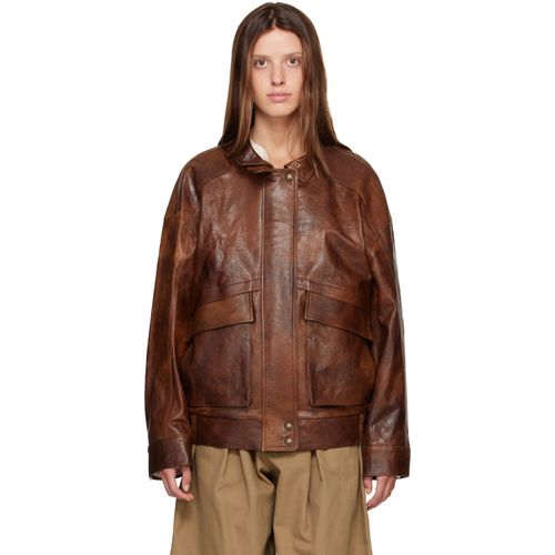 Brown Billy Lambskin Leather Jacket