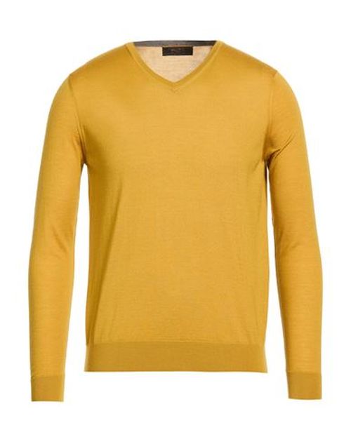 Man Sweater Marigold Size 38 Wool, Silk, Cashmere