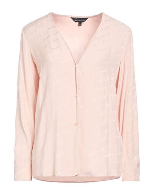 Woman Shirt Light pink Size L Viscose