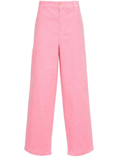 Straight-leg corduroy trousers - Pink