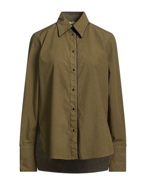 Woman Shirt Military green Size 2 Cotton