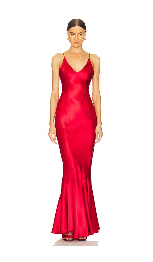 Retrofete KLEID ROSALIA in Red. Größe XS. Also in M