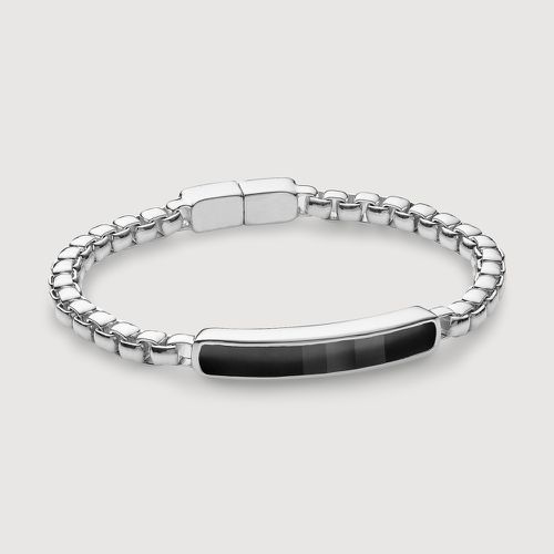 Sterling Silver Baja Men's Bracelet Black Onyx