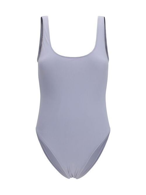 Open-Back One-Piece One-Piece Swimsuit — Gray