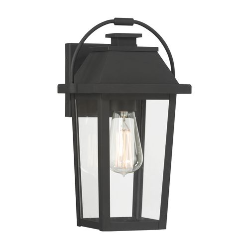 Sand Coal Black Outdoor Wall Lantern from the Branwyn Collection