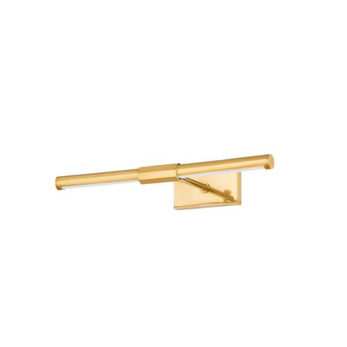 Aged Brass LED Picture Light from the Melbourne Collection