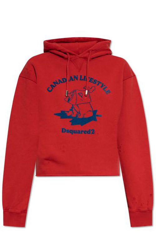 Dsquared2 Canadian Lifestyle Graphic Printed Hoodie