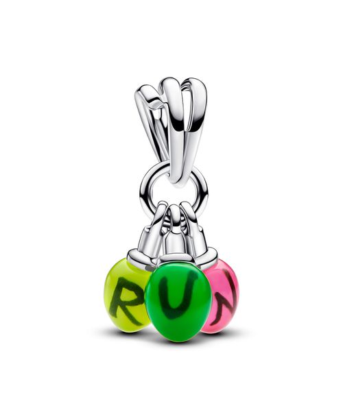 Stranger Things Glow-in-the-Dark Run Dangle Charm - Sterling Silver