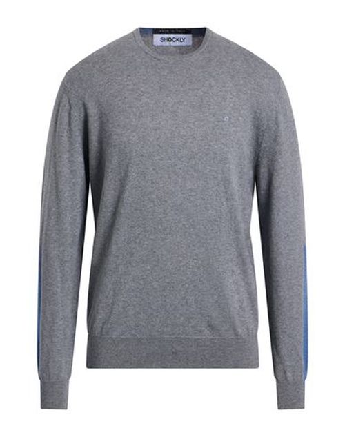 Man Sweater Grey Size 36 Cotton, Cashmere