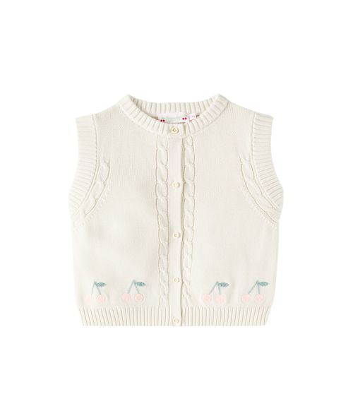 Erini embroidered cotton vest