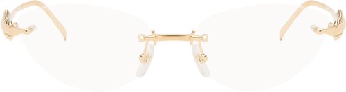 Gold 'Clash de ' Cat Eye Glasses