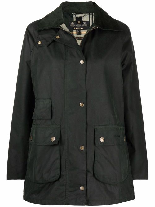 Waxed cotton coat - Green